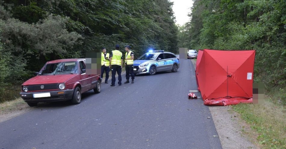 zdjęcie: Tragiczny wypadek w Łąkiem / fot. KPP w Lipnie