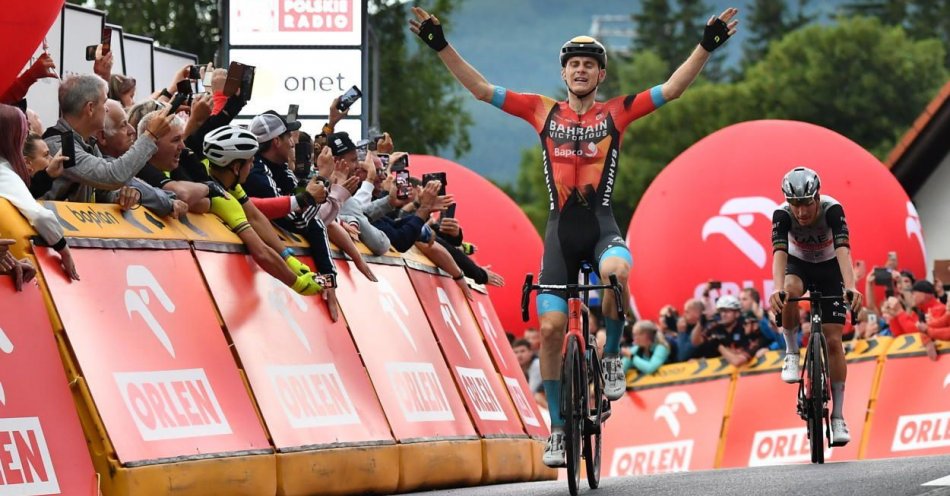 zdjęcie: Tour de Pologne - Mohoric wygrał w Karpaczu, Kwiatkowski trzeci / fot. PAP