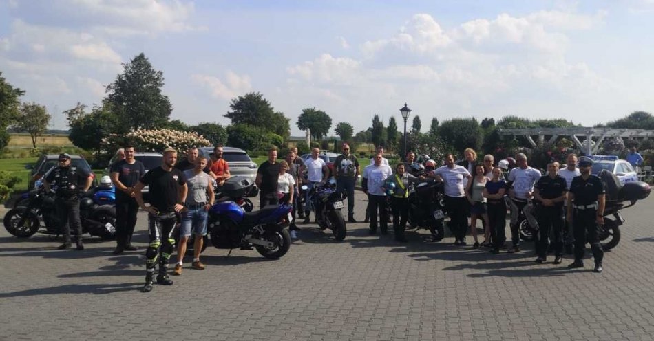 zdjęcie: Spotkanie grup motocyklowych / fot. KPP w Łosicach