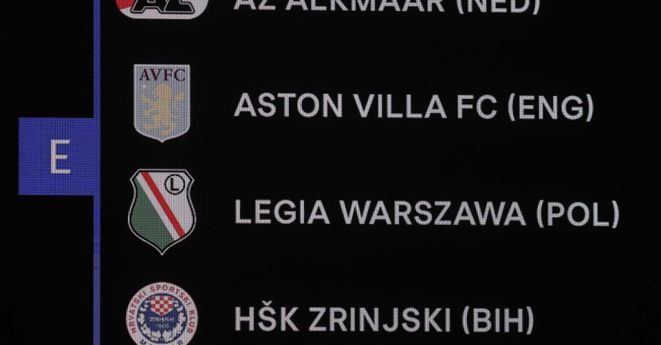 zdjęcie: Piłkarska LK - AZ Alkmaar, Aston Villa i Zrinjski Mostar rywalami Legii / fot. PAP