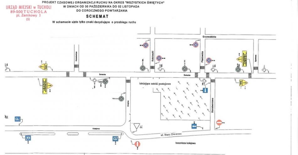 zdjęcie: Zmiany w organizacji ruchu w związku z dniem Wszystkich Świętych / fot. KPP w Tucholi