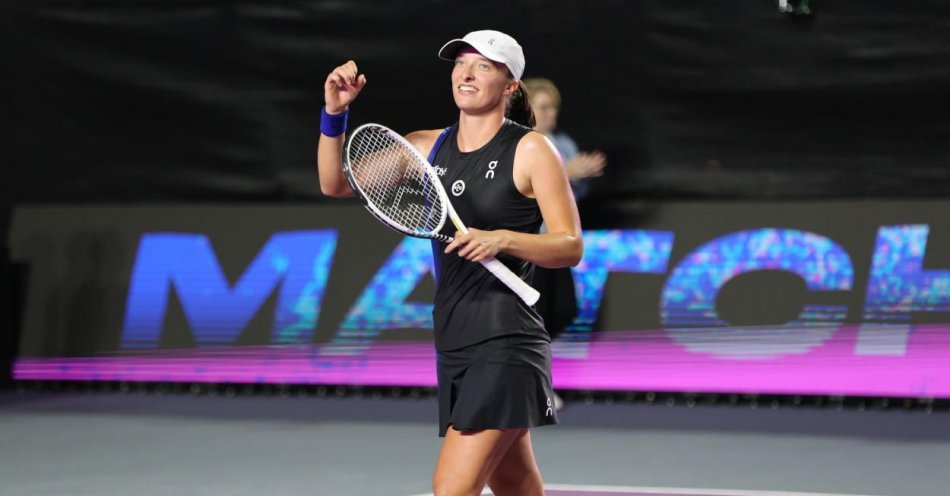 zdjęcie: WTA Finals - Świątek pokonała Sabalenkę w półfinale / fot. PAP