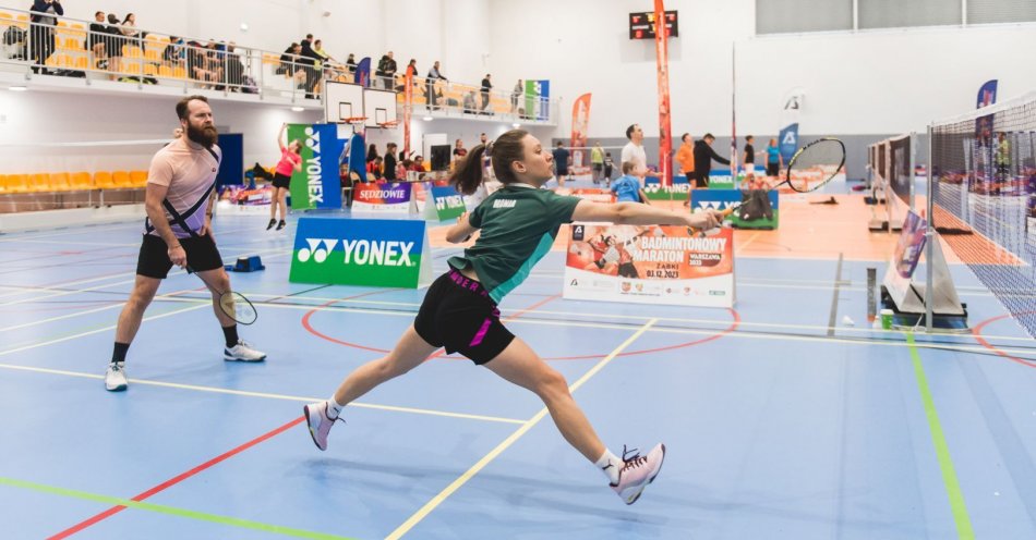 zdjęcie: Tłumy miłośników badmintona wzięły udział w IV Badmintonowym Maratonie / fot. nadesłane