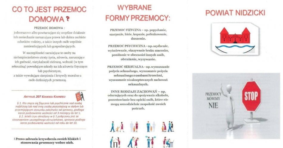 zdjęcie: Prawo zabrania krzywdzenia swoich bliskich i stosowania przemocy wobec nich / fot. KPP w Nidzicy