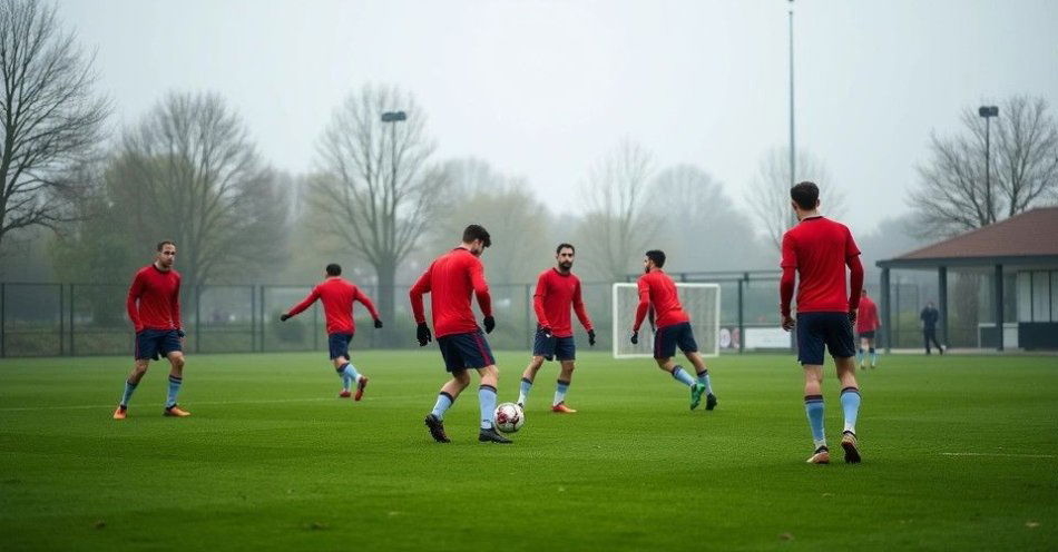 zdjęcie: LKS Czarni Lwówek Śląski walczy o punkty w klasie A / Piłkarze LKS Czarni Lwówek Śląski podczas treningu