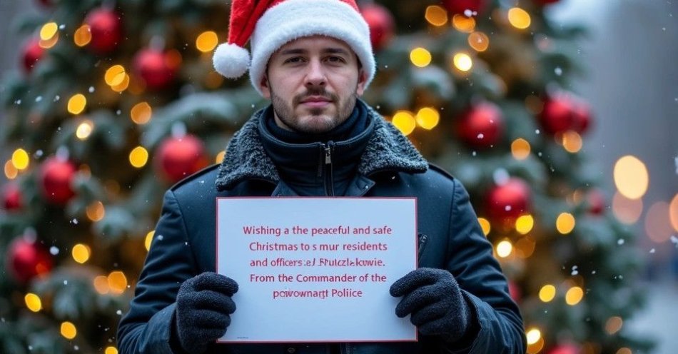 zdjęcie: Świąteczne życzenia od Komendanta Policji w Pruszkowie / TM/ przykładowa ilustracja