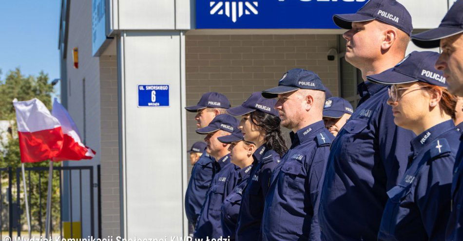 zdjęcie: Policjanci już na posterunku. Nowa siedziba i nowy radiowóz / fot. KPP w Pabianicach