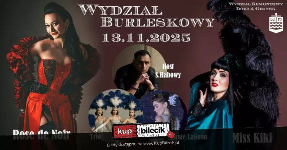 zdjęcie: Burleska by Rose de Noir w klubie Wydział Remontowy / kupbilecik24.pl / Burleska by Rose de Noir w klubie Wydział Remontowy