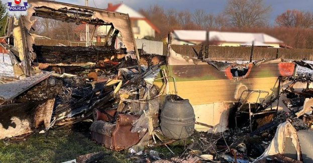 Pożar przyczepy. Nie żyje 70-latek