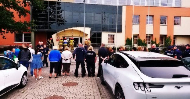 Pożar w budynku tomaszowskiej komendy Policji