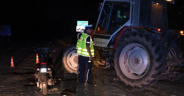 Kierując po alkoholu skuterem najechał na ciągnik rolniczy