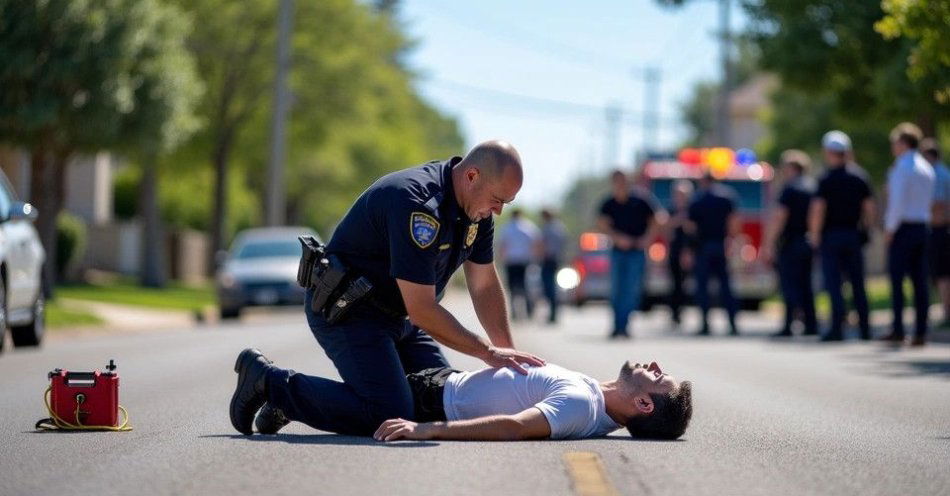 zdjęcie: Policjanci uratowali mężczyznę dzięki natychmiastowej resuscytacji / TM/ przykładowa ilustracja