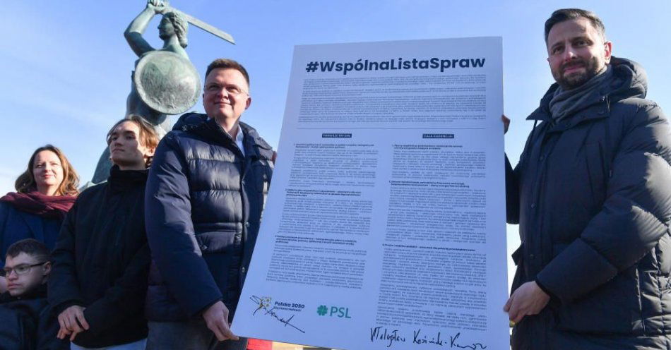 zdjęcie: Na liście wspólnych spraw Polski 2050 i PSL m.in. odpartyjnienie państwa oraz podwyżki dla nauczycieli / fot. PAP