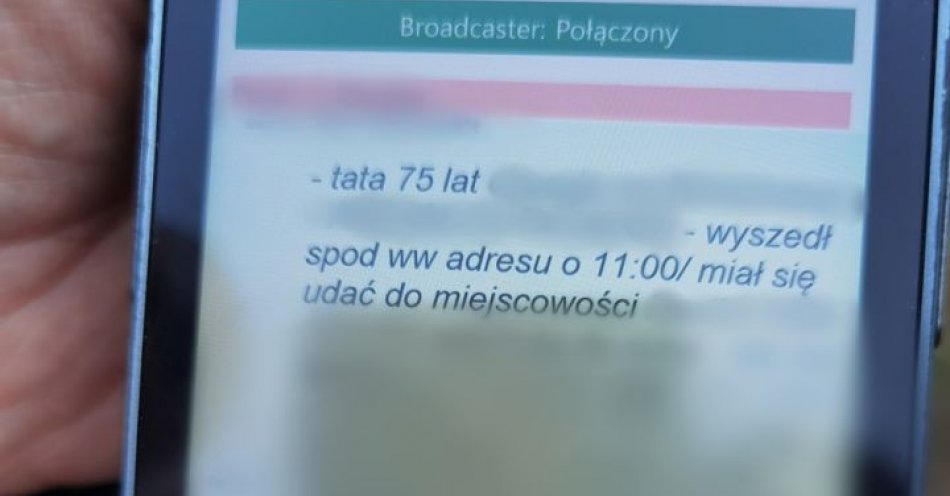 zdjęcie: Policjanci w niespełna 2 godziny odnaleźli zaginionego 75-latka / fot. KPP Siemiatycze