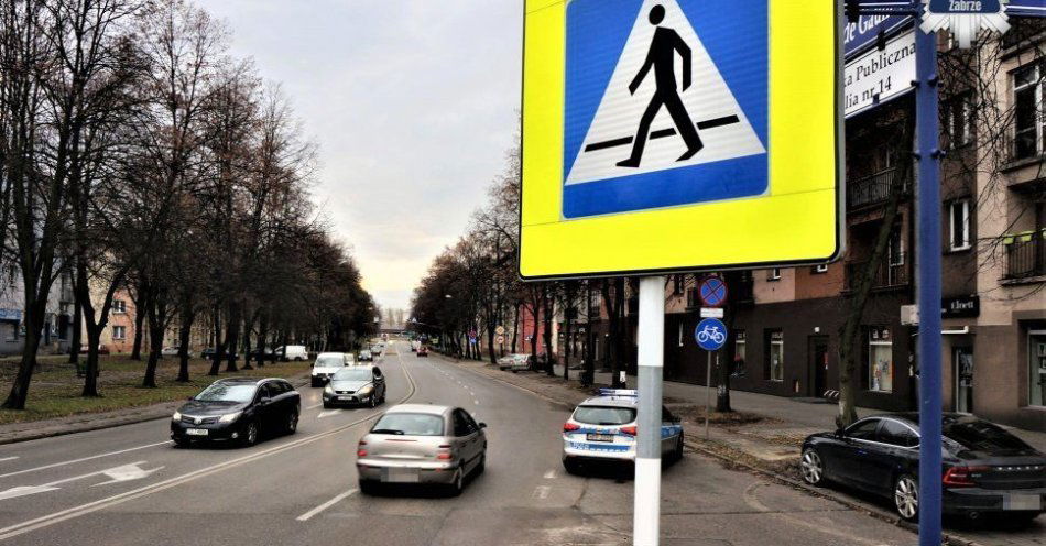 zdjęcie: Zabrze: policja sprawdza zachowania kierowców i pieszych / fot. KMP w Zabrzu