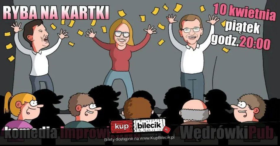 zdjęcie: Ryba na kartki - komedia improwizowana / kupbilecik24.pl / Ryba na kartki - komedia improwizowana