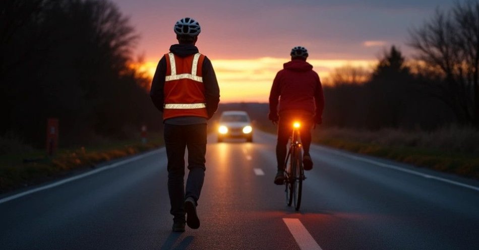 zdjęcie: Odblaski ratują życie. Jak poprawić widoczność na drodze / TM/ przykładowa ilustracja