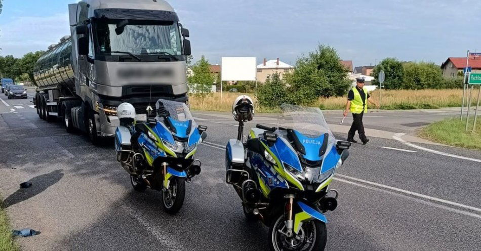 zdjęcie: Tragiczny wypadek z udziałem rowerzysty / fot. KPP w Wieluniu