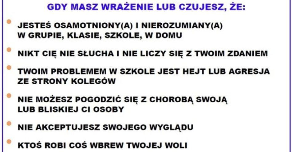 zdjęcie: Potrzebujesz wsparcia? Zadzwoń, napisz, porozmawiaj / fot. KPP w Zduńskiej Woli
