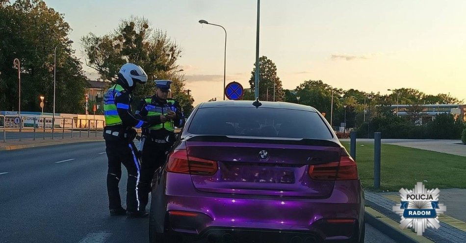 zdjęcie: Odpowie przed sądem za wprowadzenie pojazdu w poślizg / fot. KMP w Radomiu