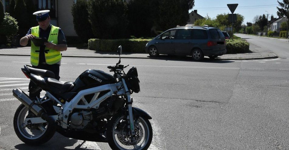 zdjęcie: Nie ustąpił pierwszeństwa motocykliście / fot. KMP Biała Podlaska