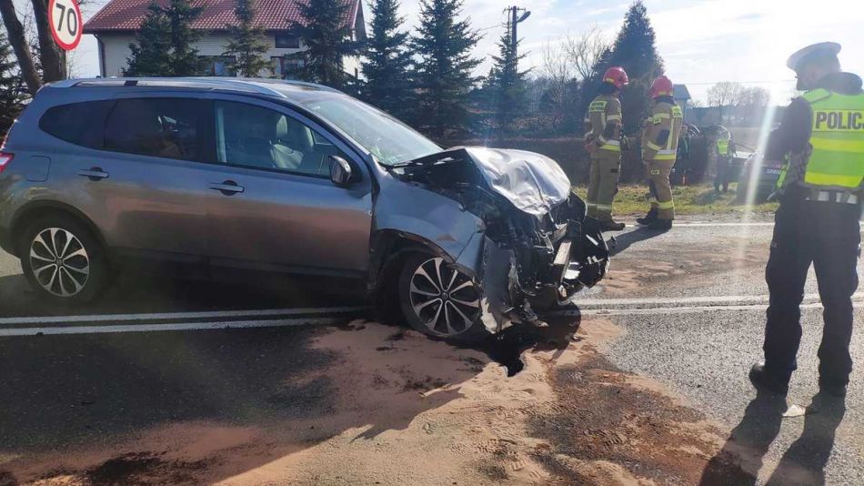 zdjęcie: Nieustąpienie pierwszeństwa przejazdu przyczyną wypadku w Prymusowej Woli / fot. KPP w Opocznie