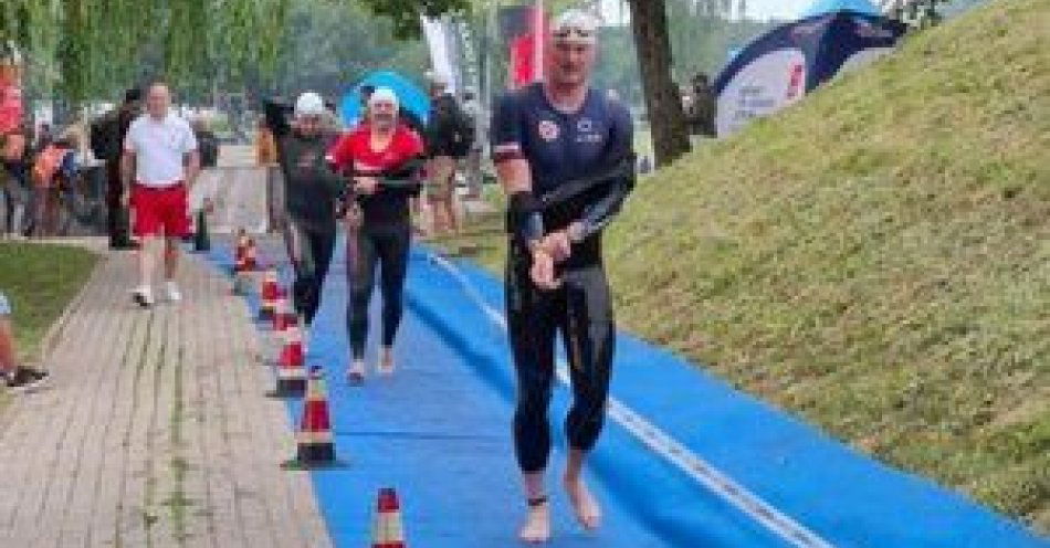 zdjęcie: VI Mistrzostwa Polski Policjantów w Triathlonie na dystansie ½ IM za nami / fot. KPP w Iławie