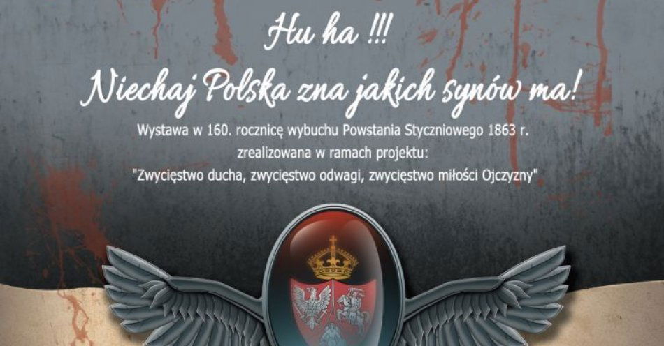 zdjęcie: Wystawa stacjonarna Hu ha!!! Niechaj Polska zna, jakich synów ma! Wystawa w 160. rocznicę wybuchu Powstania Styczniowego 1863 r. w Bibliotece / fot. nadesłane