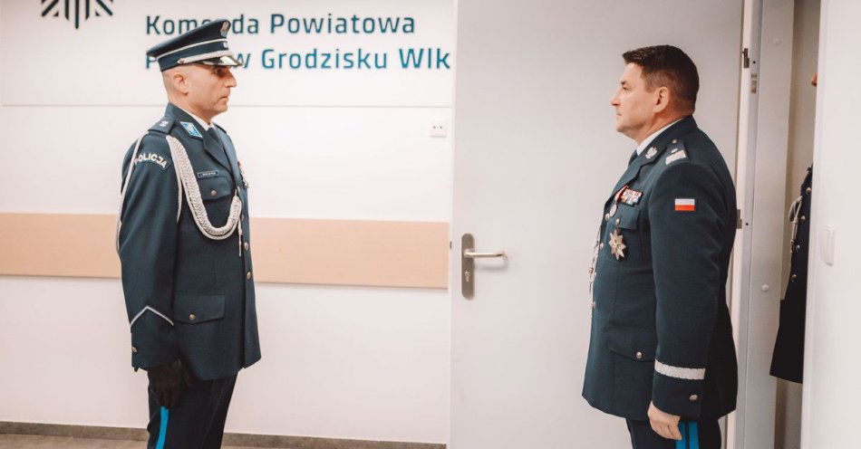 zdjęcie: Mikołaj Szydzik nowym Komendantem Powiatowym w Grodzisku / fot. KPP Grodzisk Wielkopolski
