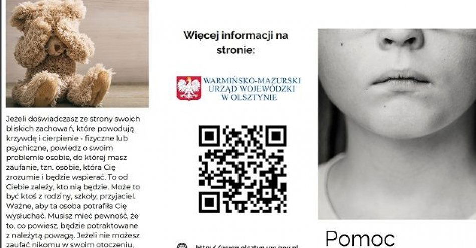 zdjęcie: Pomoc dziecku doświadczającemu przemocy domowej / fot. KPP w Nidzicy