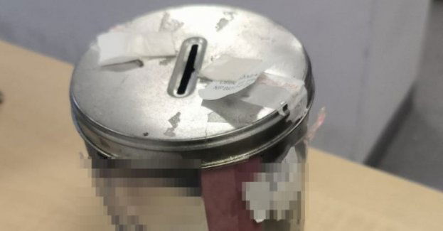 Ukradł puszkę z pieniędzmi na cel charytatywny. Został zatrzymany przez policjantów