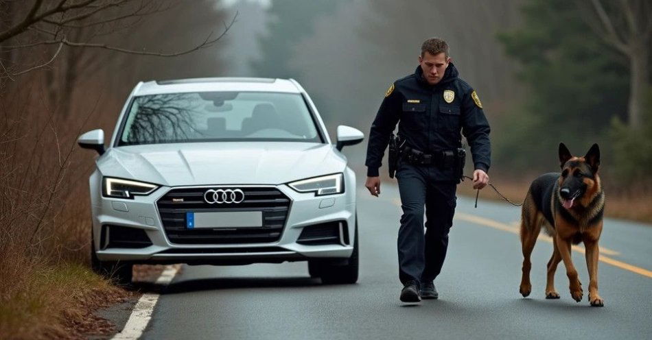 zdjęcie: Pies Luna odnalazł uciekającego kierowcę / TM/ przykładowa ilustracja