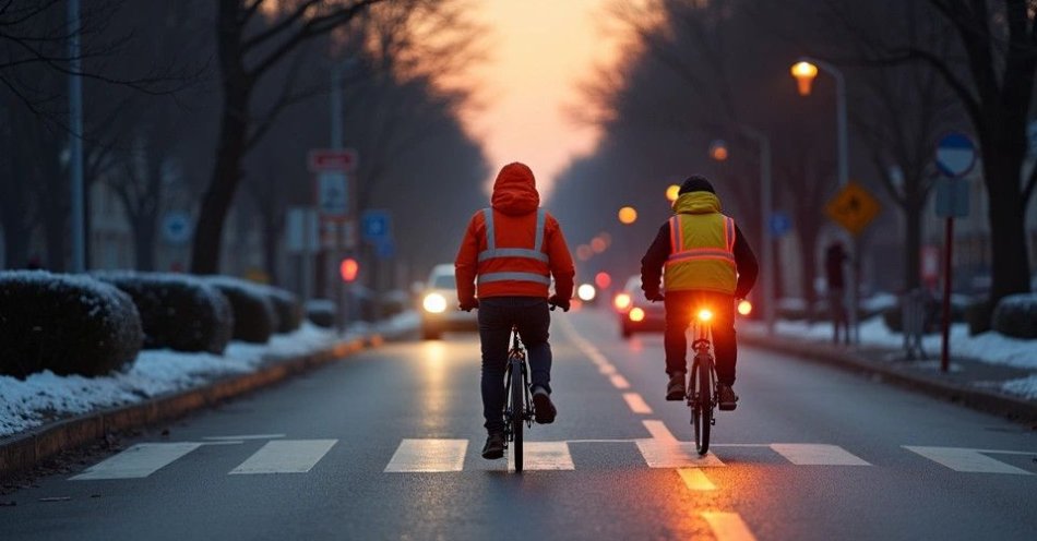 zdjęcie: Jesień na drogach Zadbaj o odblaski i obowiązkowe wyposażenie roweru / TM/ przykładowa ilustracja