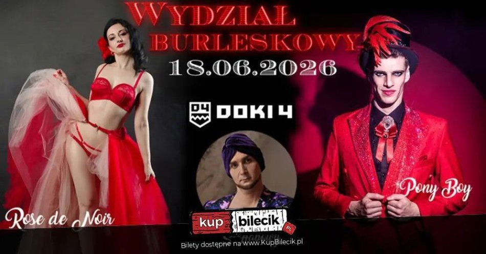 zdjęcie: Burleska by Rose de Noir w klubie Doki4 / kupbilecik24.pl / Burleska by Rose de Noir w klubie Doki4