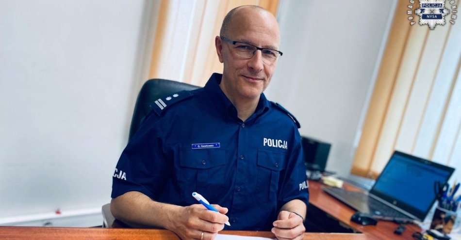 zdjęcie: Młodszy inspektor Grzegorz Gawłowski nowym Komendantem Powiatowym Policji w Nysie / fot. KPP Nysa
