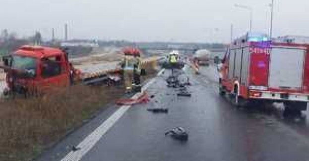 Kolizja na remontowanym odcinku drogi S-8