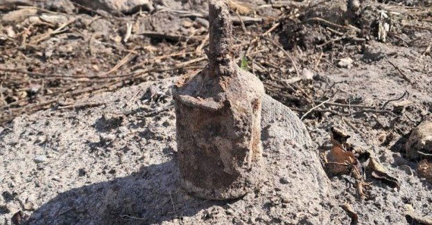 Niewybuch znaleziony podczas prac leśnych