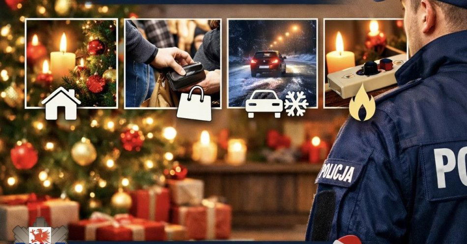 zdjęcie: Jak bezpiecznie spędzić Święta Bożego Narodzenia / fot. KMP w Słupsku