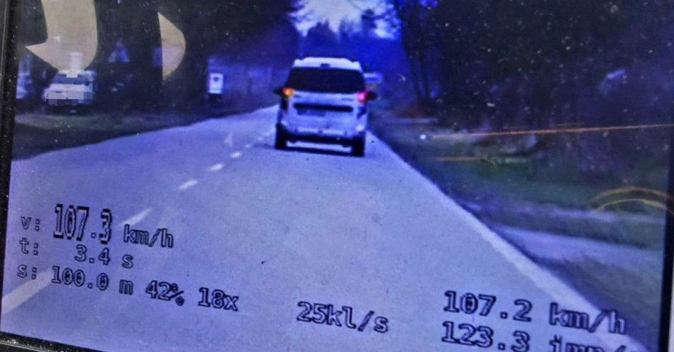 zdjęcie: 107 km/h w Karczmiskach. 55-latek stracił prawo jazdy / fot. KPP Opole Lubelskie