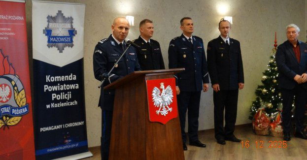 Wigilijne spotkanie służb mundurowych w Kozienicach