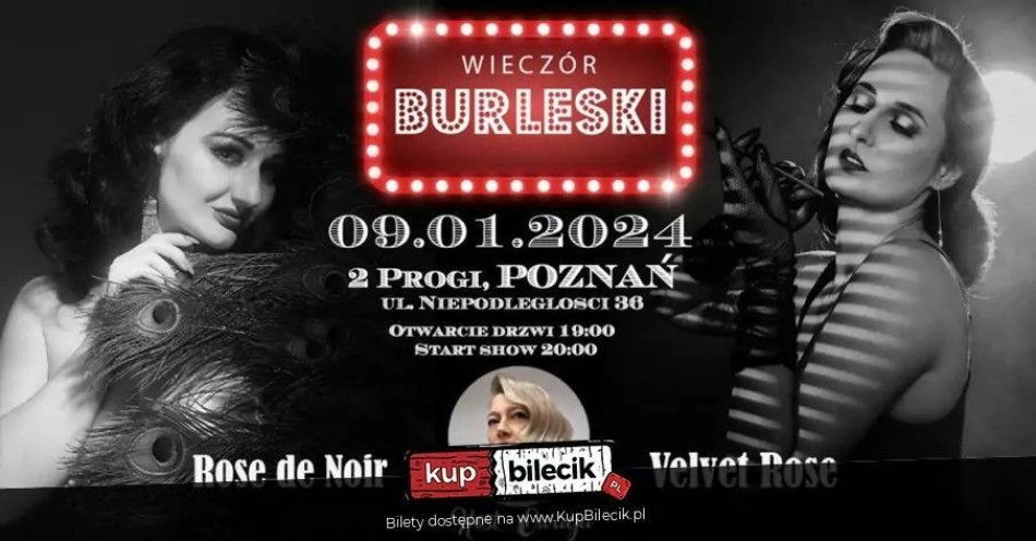 zdjęcie: Burleska by Rose de Noir w klubie 2 progi / kupbilecik24.pl / Burleska by Rose de Noir w klubie 2 progi