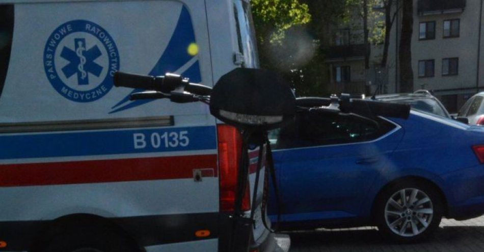 zdjęcie: Niebezpieczny wypadek z udziałem hulajnogi elektrycznej / fot. KMP Suwałki