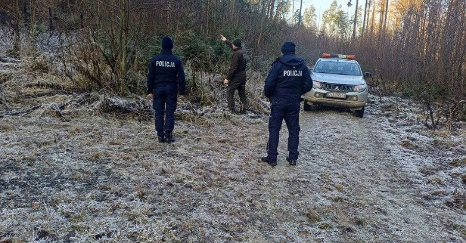 zdjęcie: Jaworska akcja CHOINKA: policja i straż leśna przeciw kradzieżom / fot. KPP w Jaworze