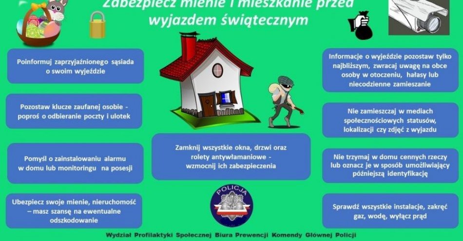 zdjęcie: O czym warto pamiętać, żeby spokojnie spędzić święta wielkanocne / fot. KPP Złotów