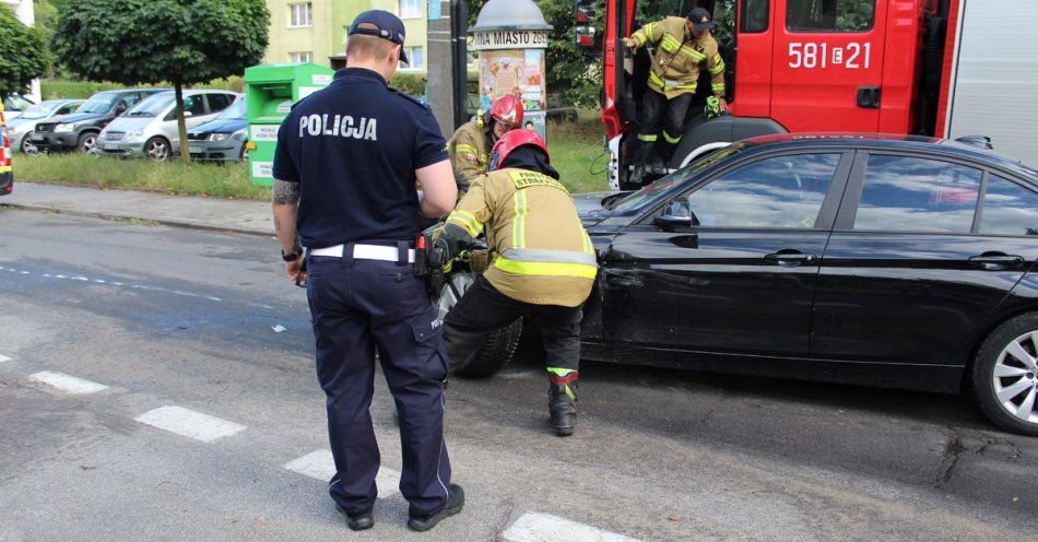zdjęcie: Dzięki szybkiej reakcji policjanta nie doszło do tragedii. / fot. KPP w Zgierzu