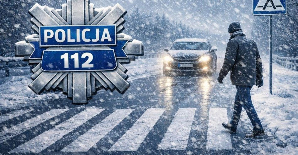 zdjęcie: Zima na drogach: jak bezpiecznie jeździć i przechodzić przez ulicę / fot. KPP w Tomaszowie Mazowieckim
