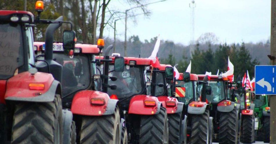 zdjęcie: Protest rolników - utrudnienia w ruchu drogowym / fot. UM Grudziądz