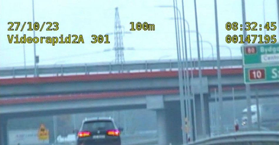 zdjęcie: Kierowca za nic miał ograniczenie prędkości. Pędził 179 km/h trasą S-5, a do tego wcześniej wypił alkohol / fot. KWP w Bydgoszczy
