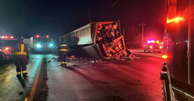 DK91 zablokowana w Kuczku; objazdy przez A1 i drogi lokalne