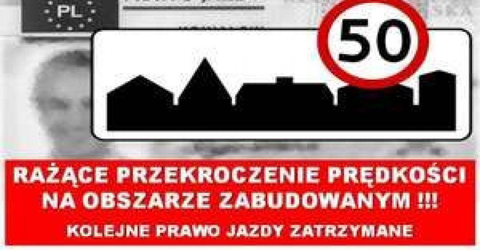 zdjęcie: Jechał 109km/h przez miasto, został zatrzymany przez patrol ruchu drogowego / fot. KPP w Ostrowi Mazowieckiej